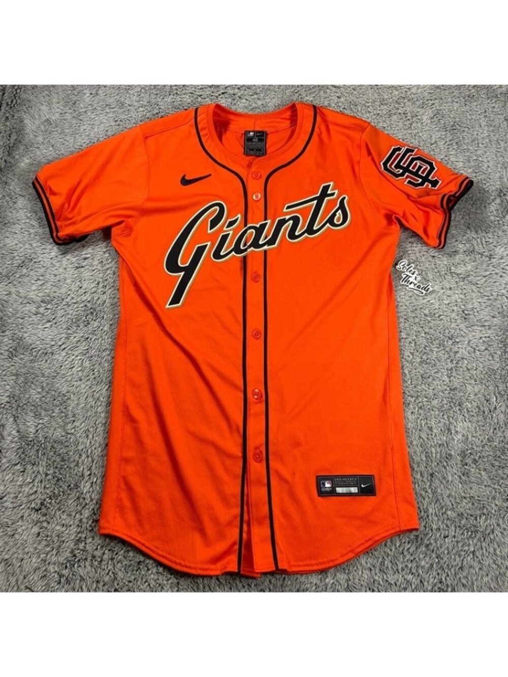 Nike Elite On-Field SF Giants Authentic Jersey Size 40 Medium Men Orange